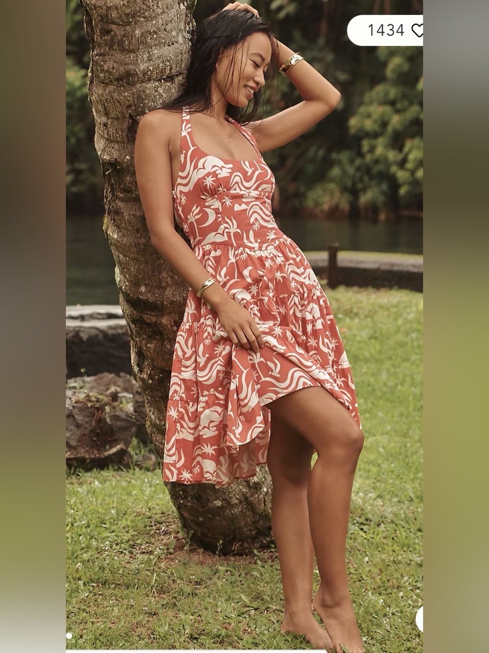 NWT Anthropology Daniella Manini x Celandine Tiered Bustier Mini Dress XS $98